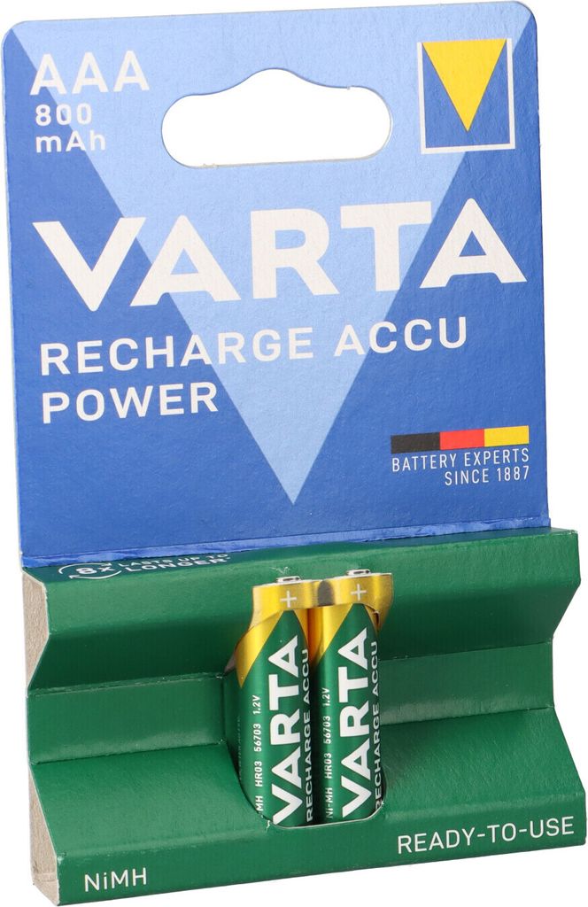 Varta 56703, Wiederaufladbarer Akku, AAA, Produktbild 
