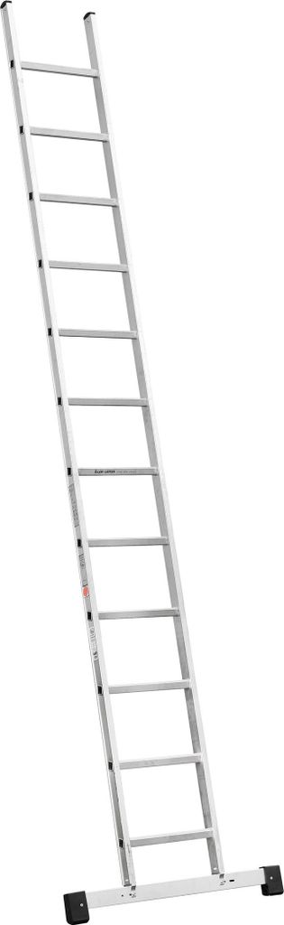 Iller Sprossen Anlegeleiter mit Traverse in hochwertiger Industriequalität 12 Sprossen