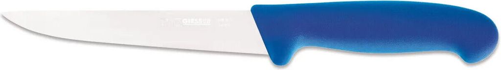 Giesser Messer Stechmesser Schlachtmesser Fleischmesser gerade starke Klinge - 16 cm, Blau