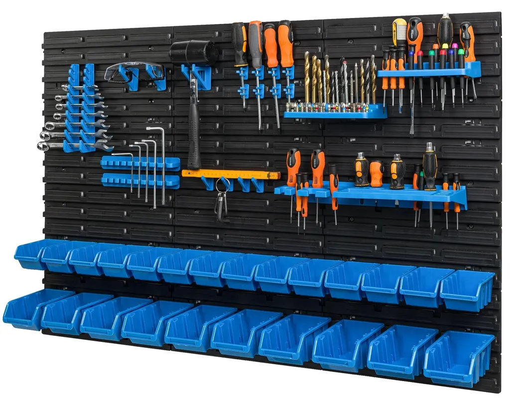 Panneau porte-outils mural 115x78 cm : fini le désordre dans le garage