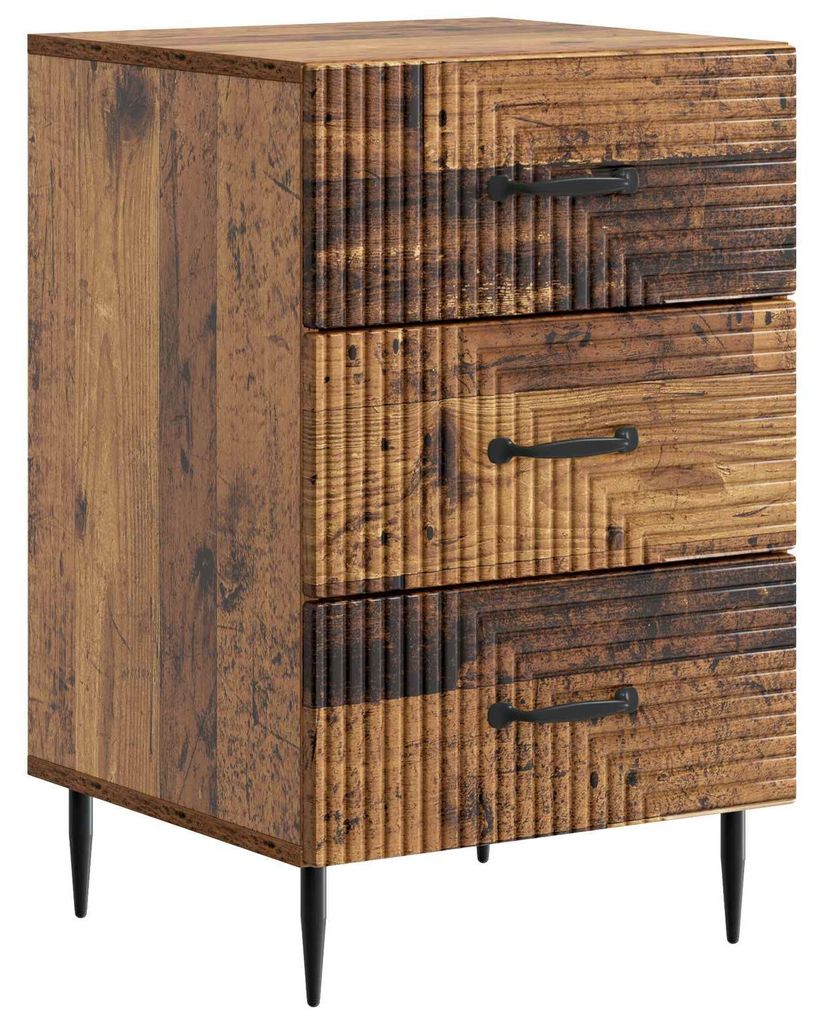 vidaXL Nachttisch Altholz 43 x 41 x 66,5 cm Holzwerkstoff