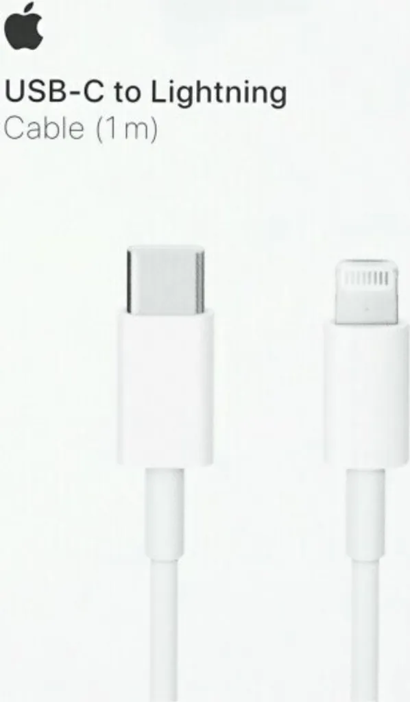 Apple MM0A3ZM/A Câble Lightning vers USB-C 1m - Charge Rapide iPhone