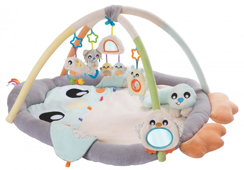 Playgro Couverture de luxe pour pingouin : tapis d'éveil doux pour bébé