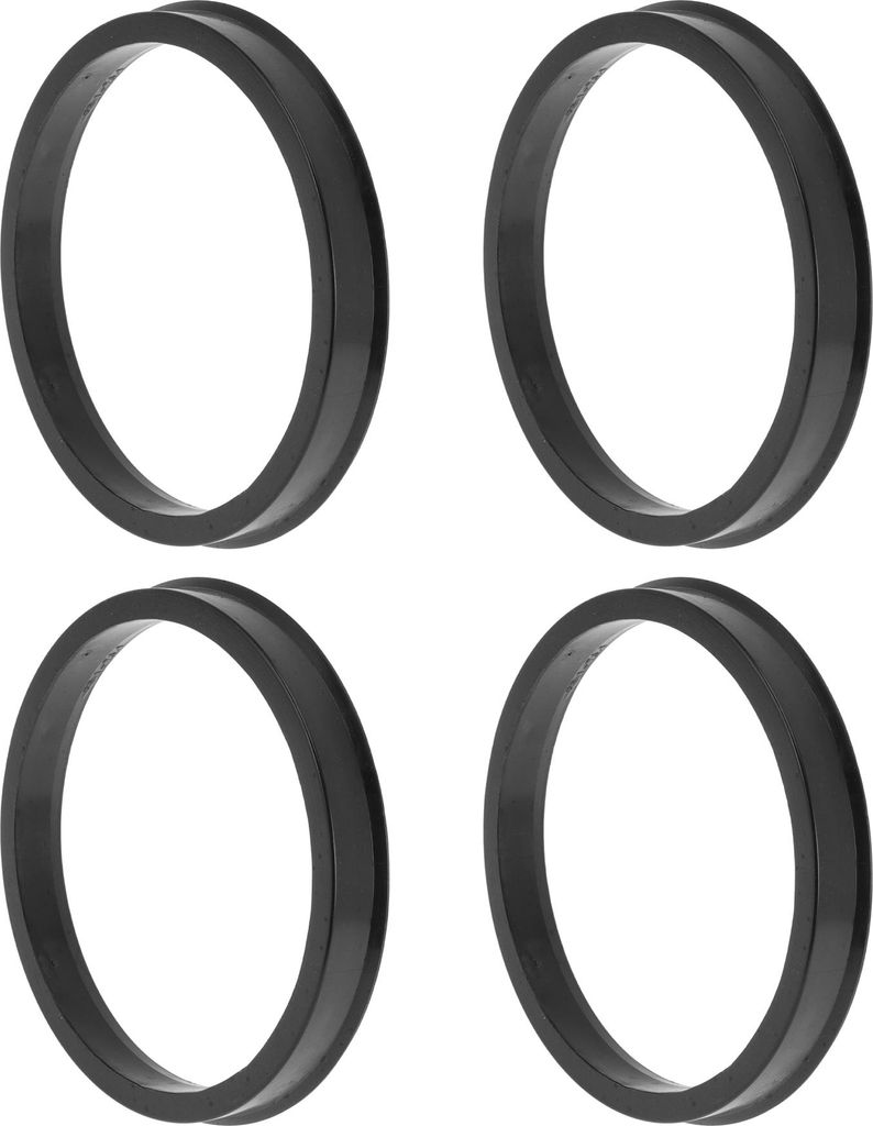 84,1 mm bis 73,1 mm Auto-Radnaben-Zentrierringe Schwarzes Polycarbonat-Räderzentrumswelle-Stoßdämpfende Nabenringe 4 Stück