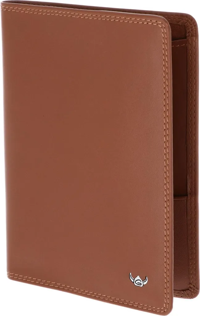 Custodia Passaporto Golden Head 4455 Pelle Polo RFID Cognac