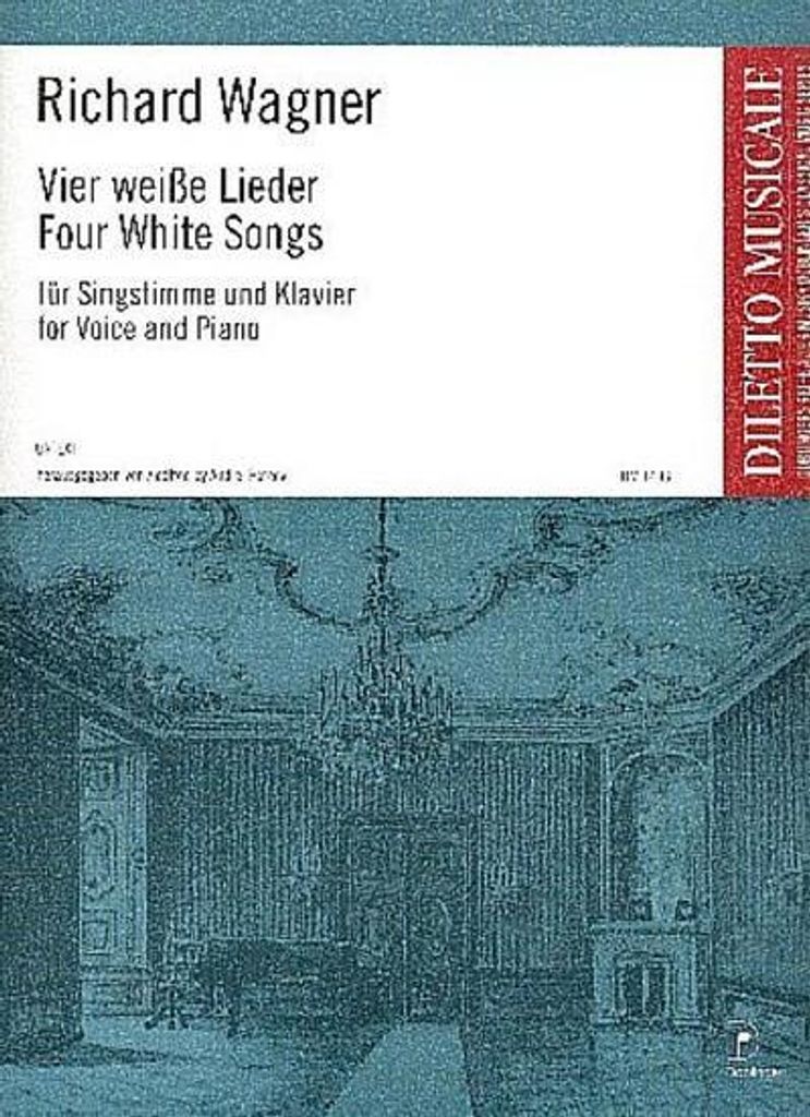 4 weiße Liederfür Gesang (hoch) und Klavier