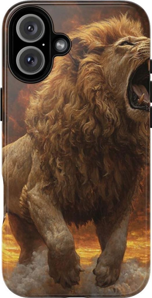 Majestischer Löwe im Ölgemälde – Hülle Kompatibel mit iPhone 16 Plus