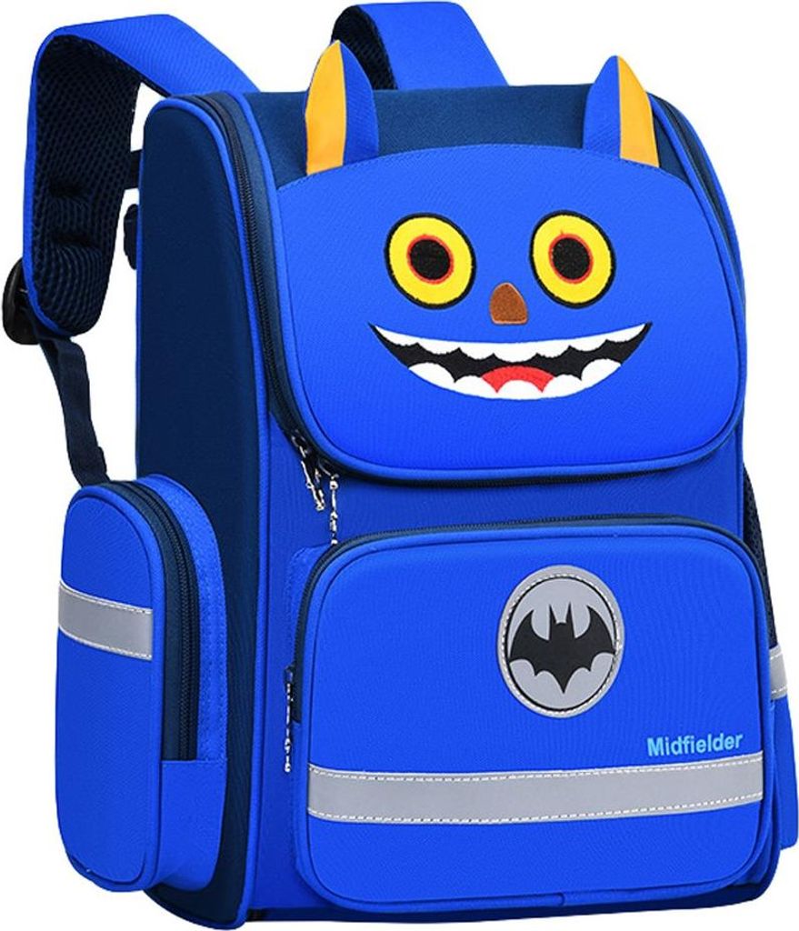 ASKSA Kinderrucksack Schulrucksack Maedchen Schultaschen Junge Daypack Nettes Karikaturmuster Tasche Kinder Tagesrucksack 6-12 Jahre,L,Blue