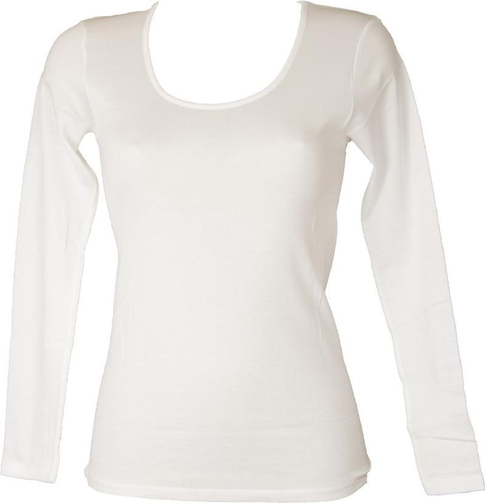 RAGNO Damenshirt Langarm reiner Baumwollfaden Schottland Artikel 028199, I 2 - F 1 - D 2 - UK 34 - USA P, Cotone 100%