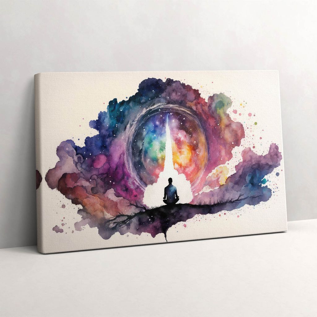 Lebensstil der Meditation – Leinwandbild Wandbild – 60x40 cm – Leinwandbilder – Wandbilder – Schlafzimmer – Flur