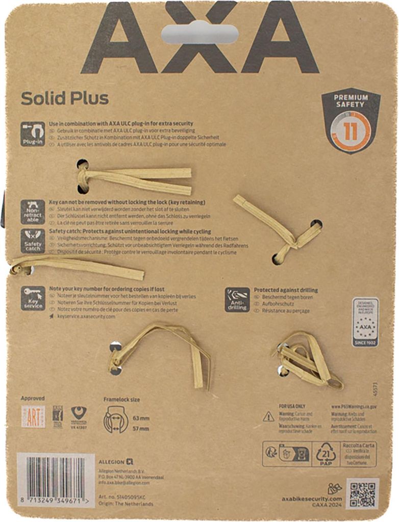 AXA Ringslot Solid Plus Art 2** Zdjęcie produktu 