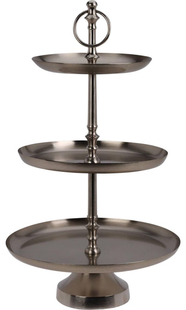 Tablett aus Metall 3-stufig, 50 cm Produktbild 
