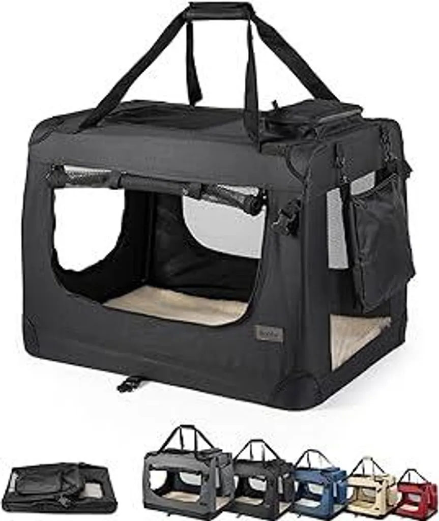 Trasportino Lionto 50x34x36 cm: Sicurezza in Auto per Cani e Gatti