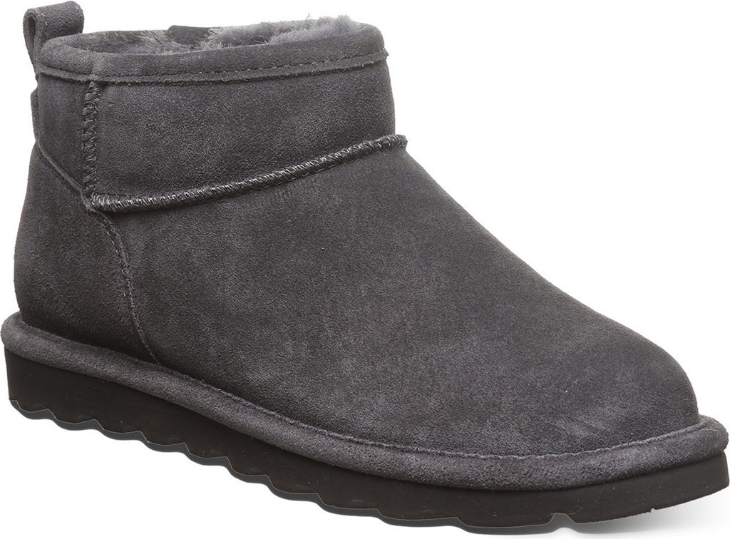 BEARPAW Shorty Damen Winterstiefelette Lammfellstiefel Boots 2860W Graphite, Schuhgröße:41 EU