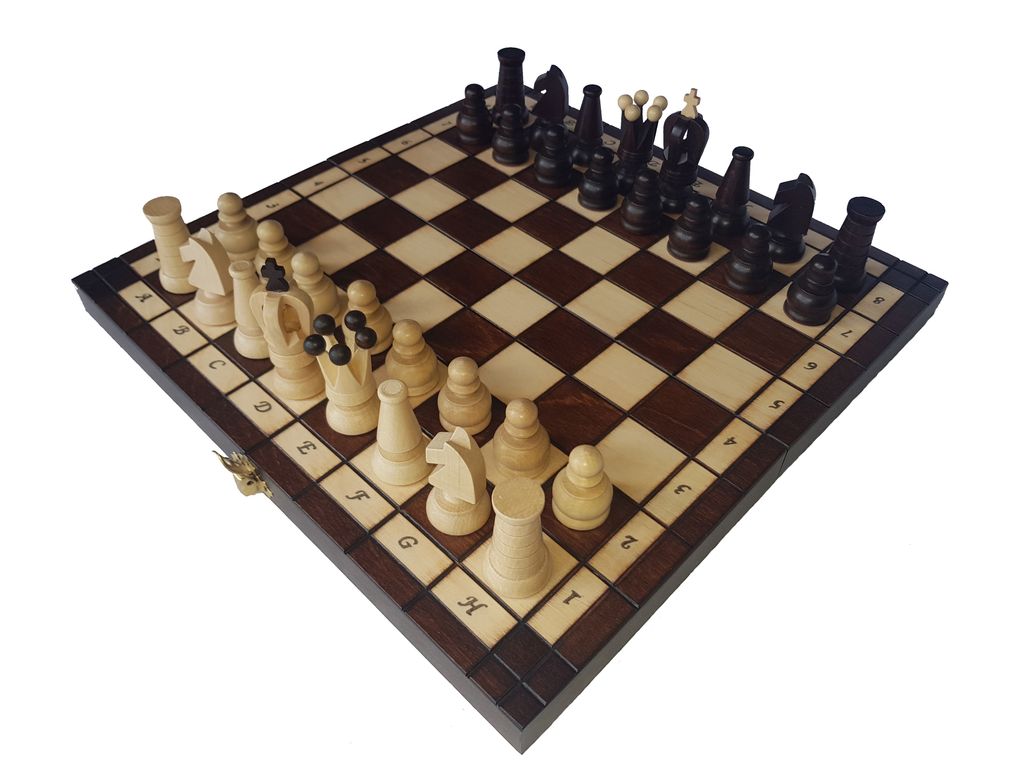 Schach Spiel Holz Schachbrett Schachkassette Schachspiel Figuren Brett Reisen 