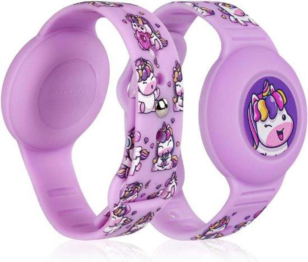 Silikonarmband für Apple AirTag, verstellt, anti-verlust, kinder- und seniorentauglich, kratzfest.