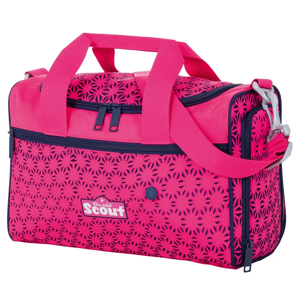 Scout Sportbag Pink Glow - Sac de sport rose fluo pour enfant avec bandoulière