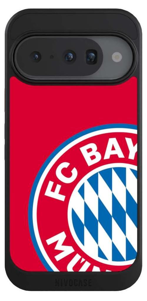 NIVOCASE Hülle für Google Pixel 10 Handyhülle NIVOcore Case Schwarz FC Bayern München FCB Offizielles Lizenzprodukt