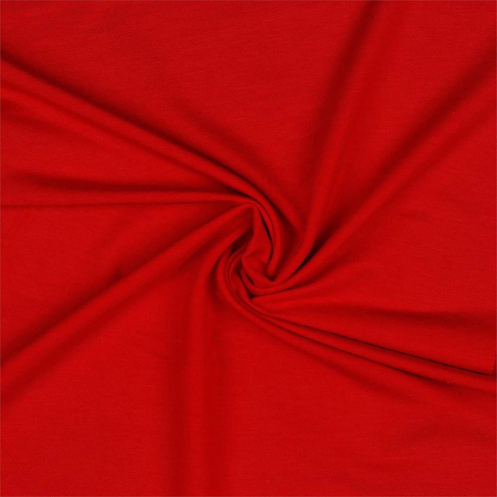 Modalstoff Modal Sweat Sweatstoff Oeko-Tex 0,5m Stoff elastisch Sweatstoff rot