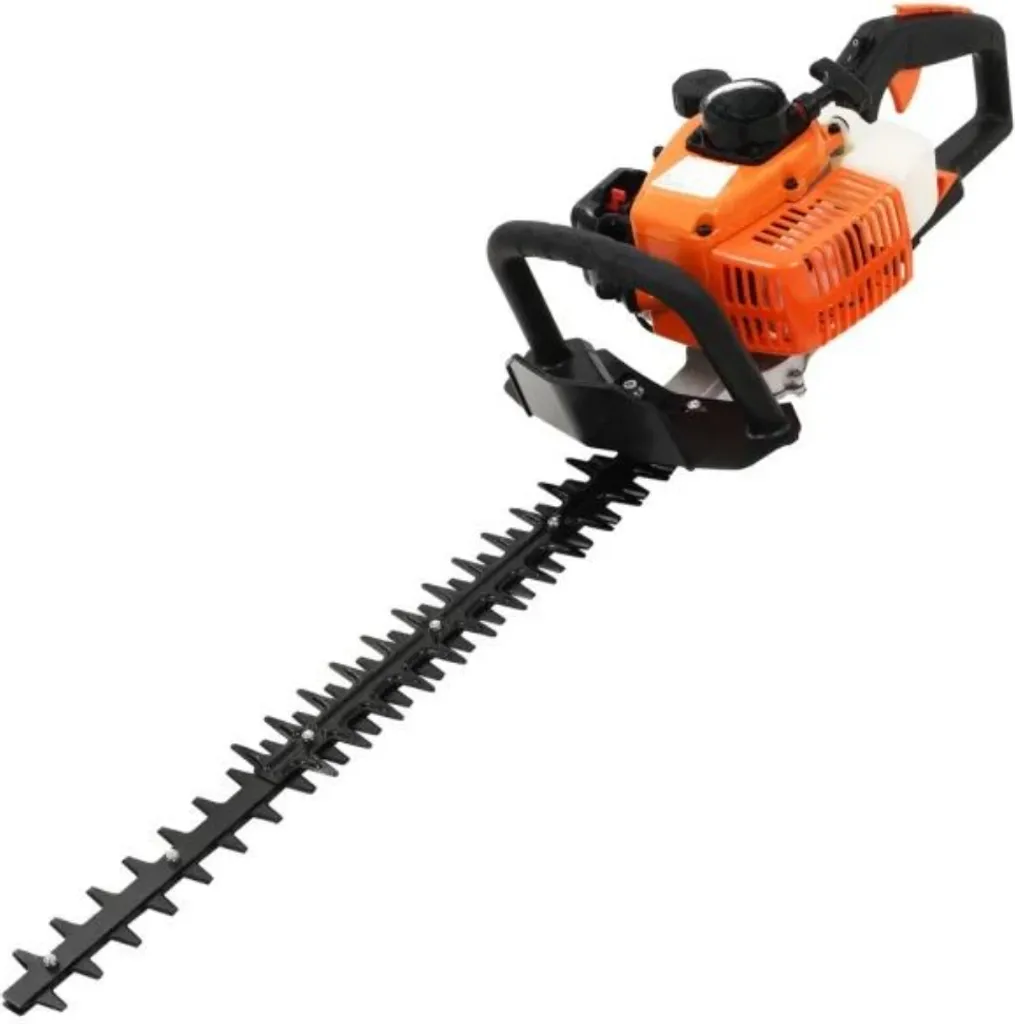 Taille-haie essence à poignée pivotante 180° et lames de 722 mm orange