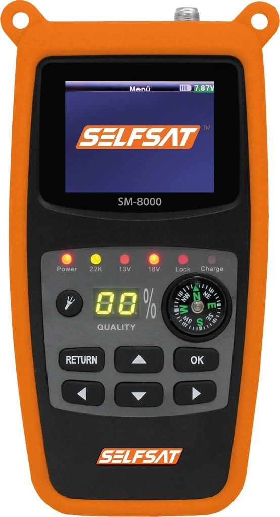 Selfsat SM 8000 Camping Satfinder HD DVB-S + DVB-S2 8PSK SAT Messgerät EU