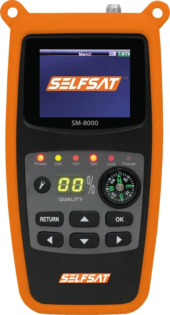 Satfinder Selfsat SM 8000 avec écran LCD HD et analyseur de signal 8PSK