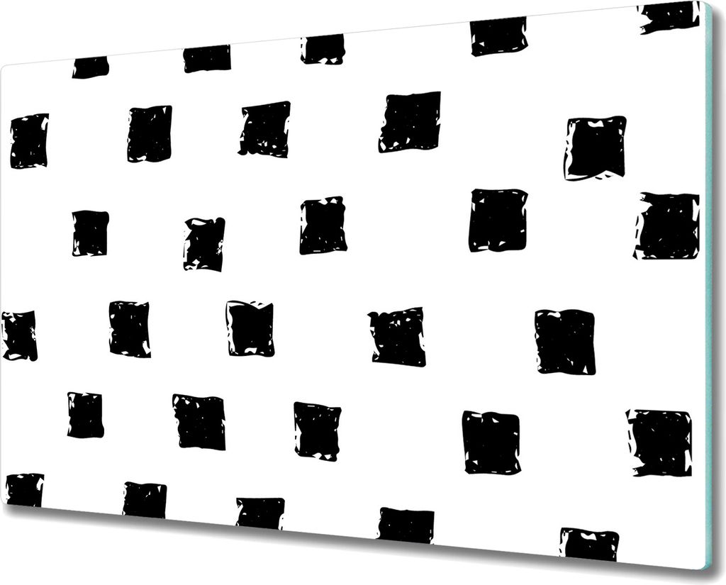 Glas Schneidebrett Herdabdeckplatten Schneideplatten - 80x52 cm - Boho Muster