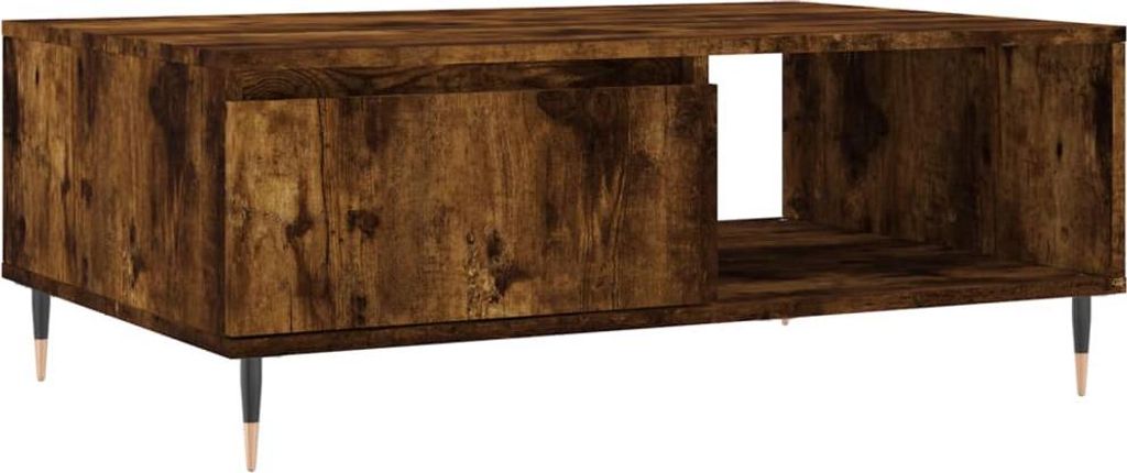 vidaXL Couchtisch Räuchereiche 90x60x35 cm Holzwerkstoff