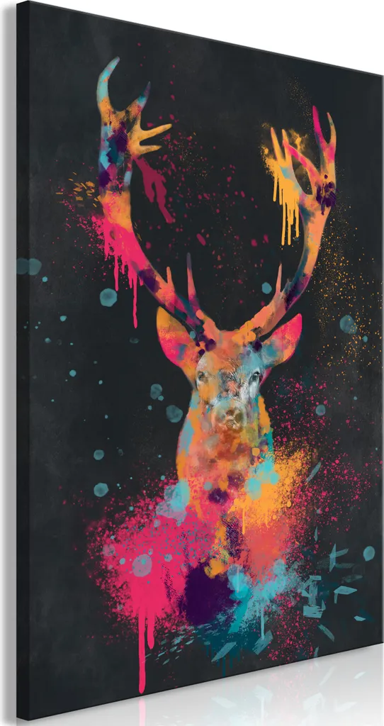 Quadro Cervo Spettacolare 60x90 cm - Stampa su Tela TNT Moderna