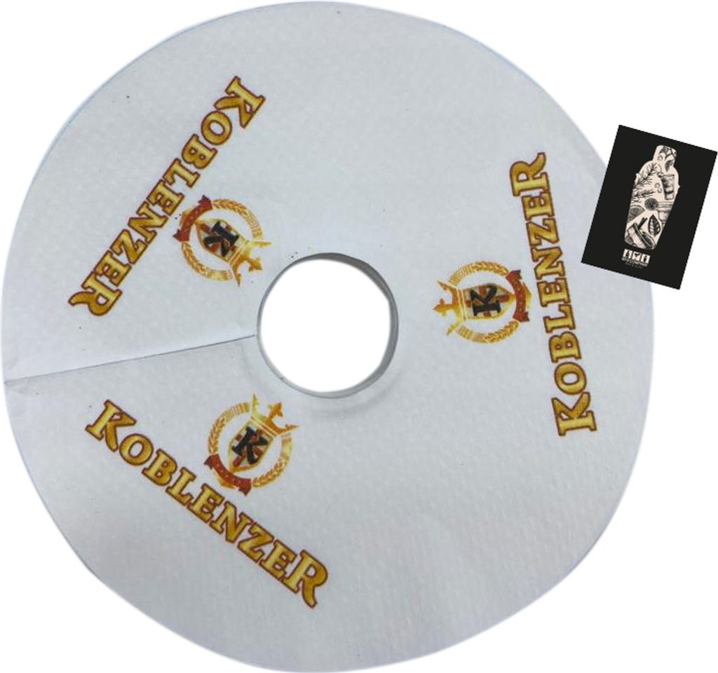 Koblenzer Bier Tropfenfänger Bierdeckel Pilsrosette Schaumfänger 100 St.