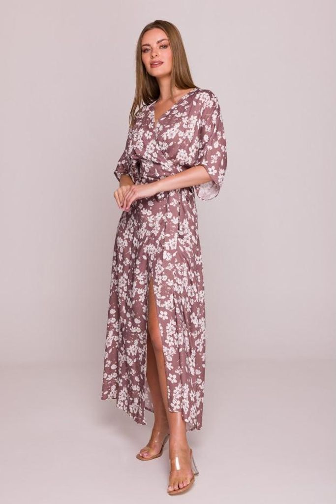 Stylove Maxikleid für Frauen Philia S405 braun M