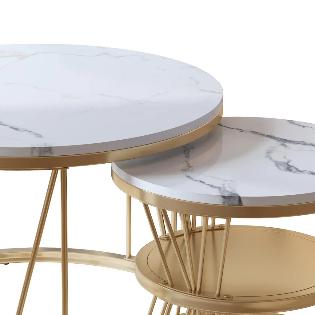 Table d'appoint Salon Modulable Fortuna Lai pour Petits Espaces - 9