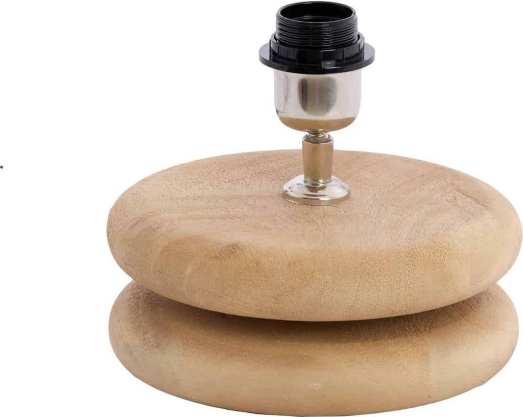 Light & Living - tischlampe - Eboli - natürlich - holz - einzelne leuchte - E27 - 8315282