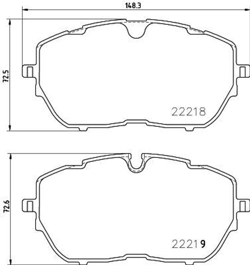 Plaquettes de frein HELLA 8DB 355 024-731 pour DS7, 3008 et 508 (F)