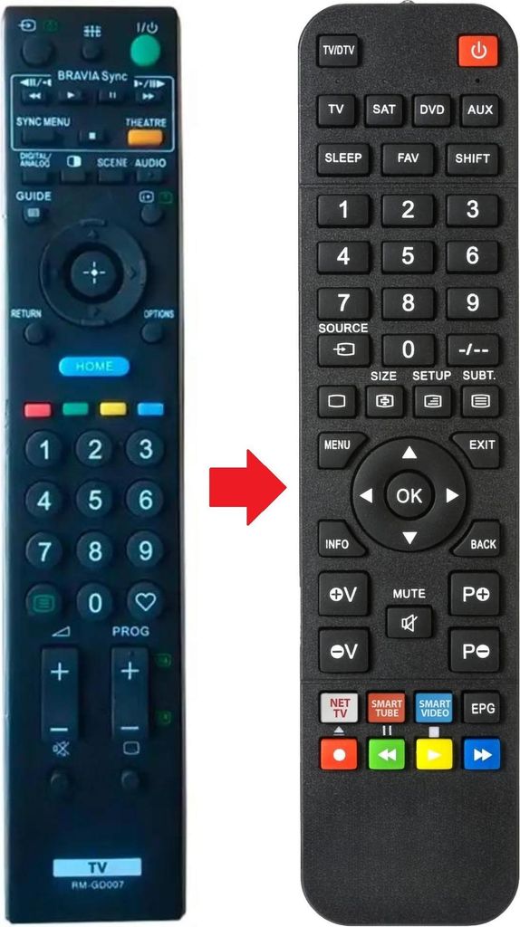 Fernbedienung passend für SONY KDL-32V4000 | KDL-40E4500 | KDL-40WE5