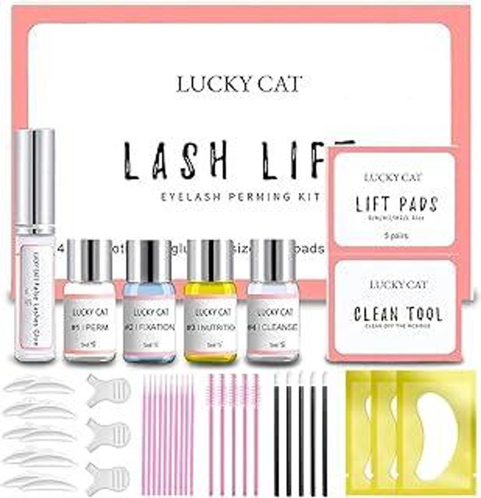 Wimpernlifting Set, 2025 Wimpern & Augenbrauen Lifting Set Professionell, Wimpernwellen Verlängerung Starter Kit, Brow & Lash Lifting Ideal Für P...