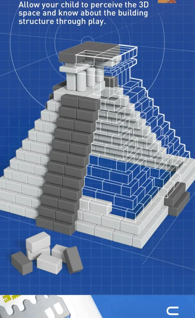 Mideer Mon premier bâtiment Pyramide maya 446 pièces jeu de construction - 4