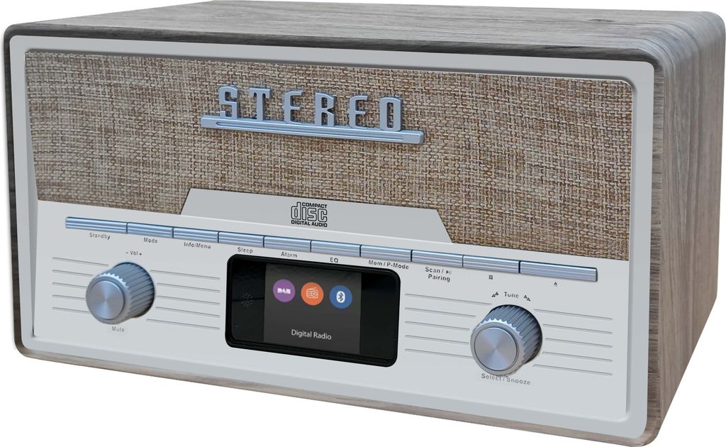 Denver MDA-525 Retro Anlage mit DAB+, Bluetooth & CD-Player