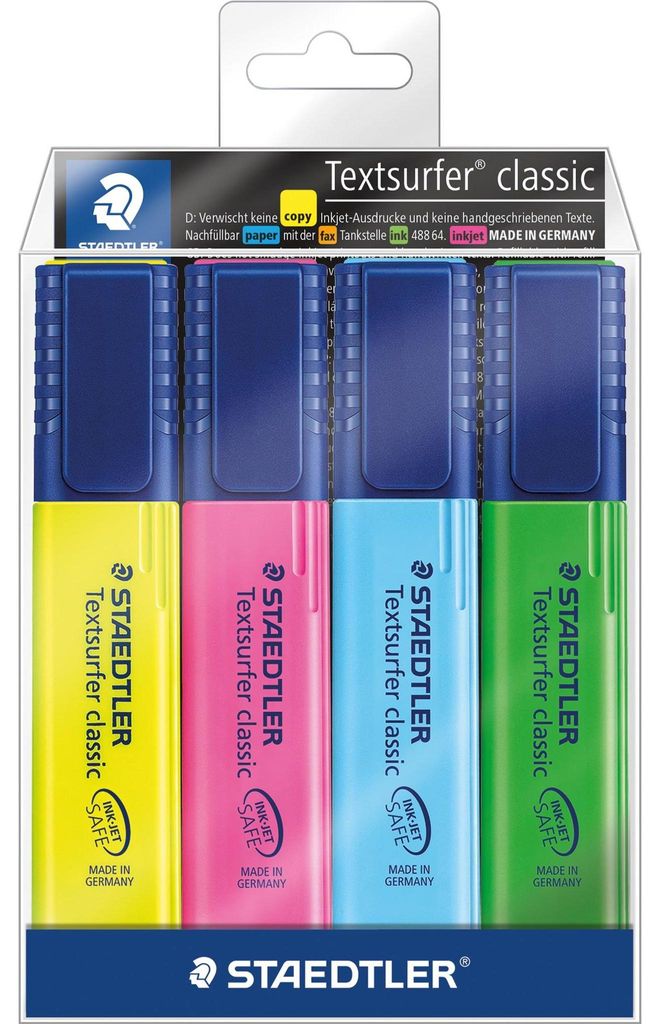 STAEDTLER® 364 WP4 Evidenziatore Textsurfer, confezione da Immagine del prodotto 