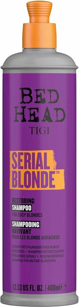 Tigi Bed Head Serial Blonde Restoring Shampoo Stärkungsshampoo für blondes Haar 400 ml