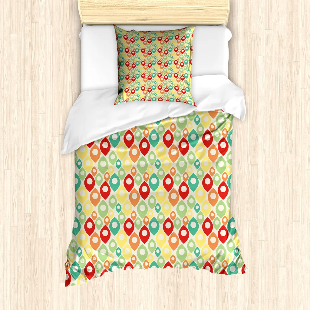 ABAKUHAUS Set Letto Microfibra Avanzata - 135x200 Anallergico