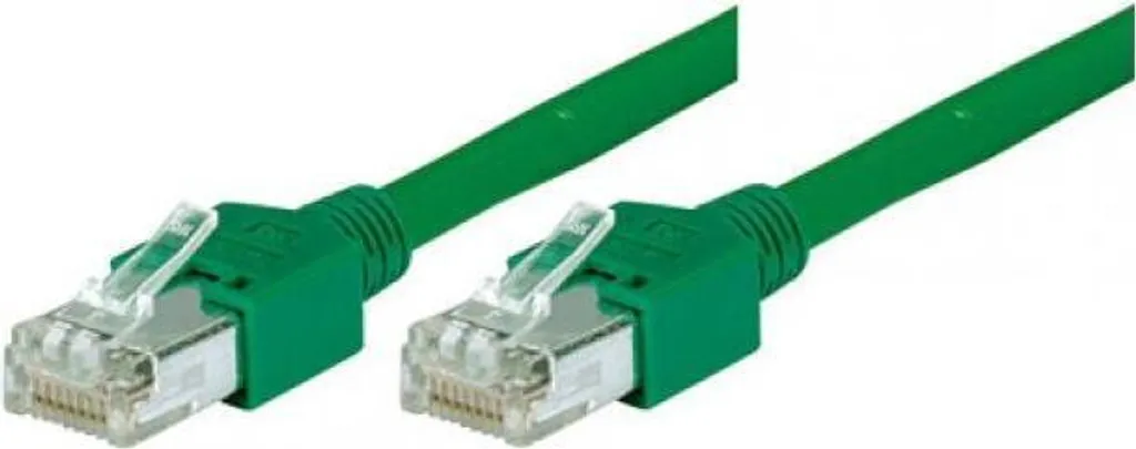 Câble Réseau Anti-Interférences S/UTP Cat 5e Vert 2m Flexible 71902G