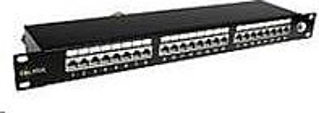 Pannello Patch Solarix SX24-6-STP-BK CAT6 24x RJ45 Schermato 1U - 2