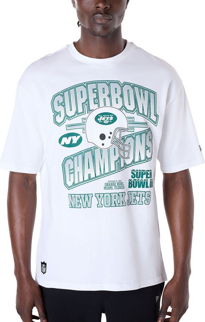 New Era NFL Shirt - HELMET New York Jets weiß - L