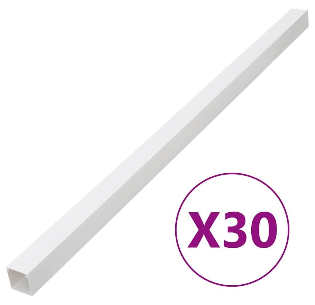 Kabelová lišta samolepicí pvc Šroubovací / 30 / 33 x 33 mm Obrázek produktu 