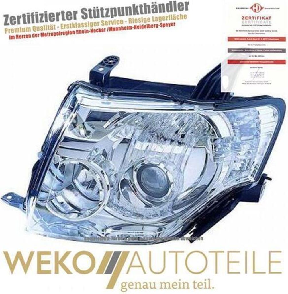 Scheinwerfer rechts DIEDERICHS 5845880 für MITSUBISHI