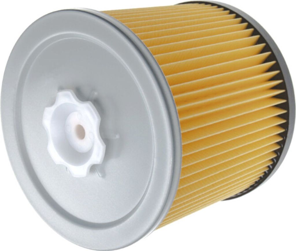 Trade-Shop Patronenfilter Faltenfilter inkl. Verschlusschraube kompatibel mit Bosch PAS 12-50 F, PAS 850, PAS 1000 ersetzt 2607432001 / Staubsauger