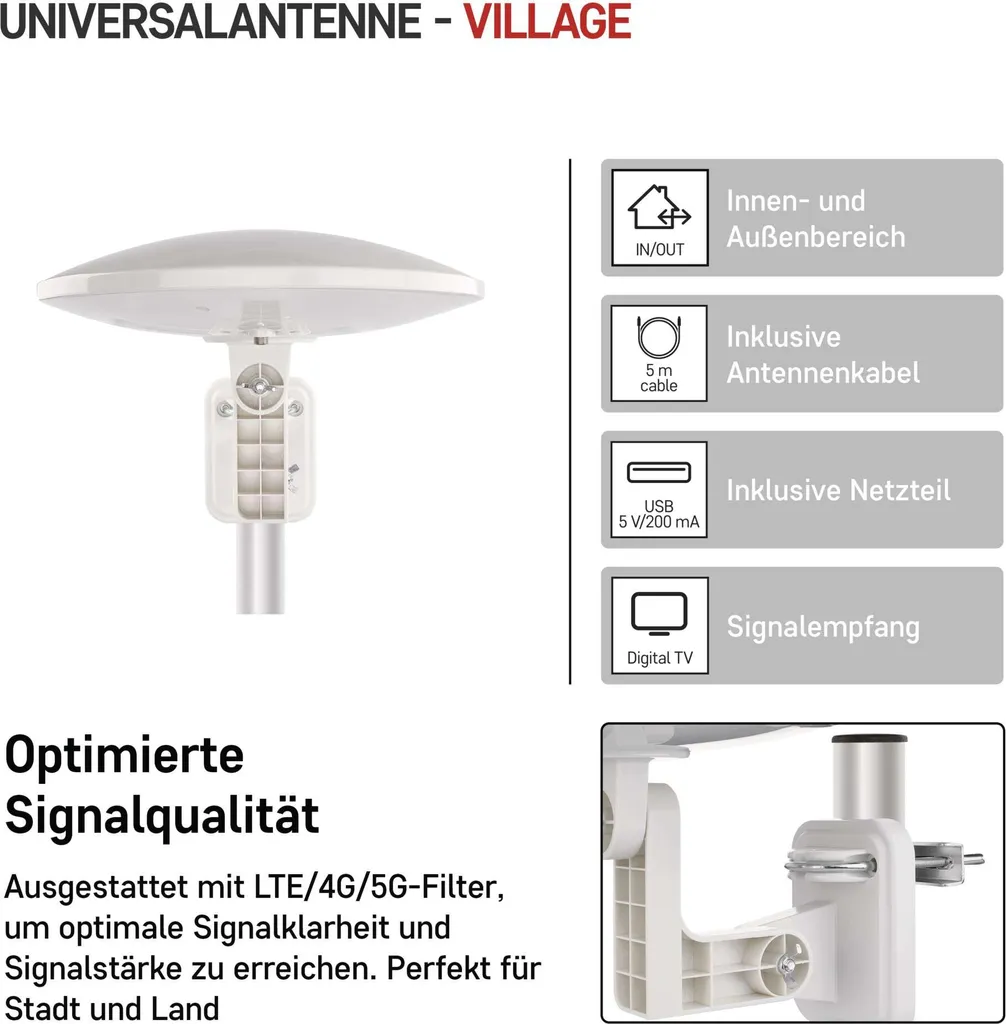Antenne Anti-Interférence 5G EMOS J0803 DVB-T2 pour Réception Difficile - 17