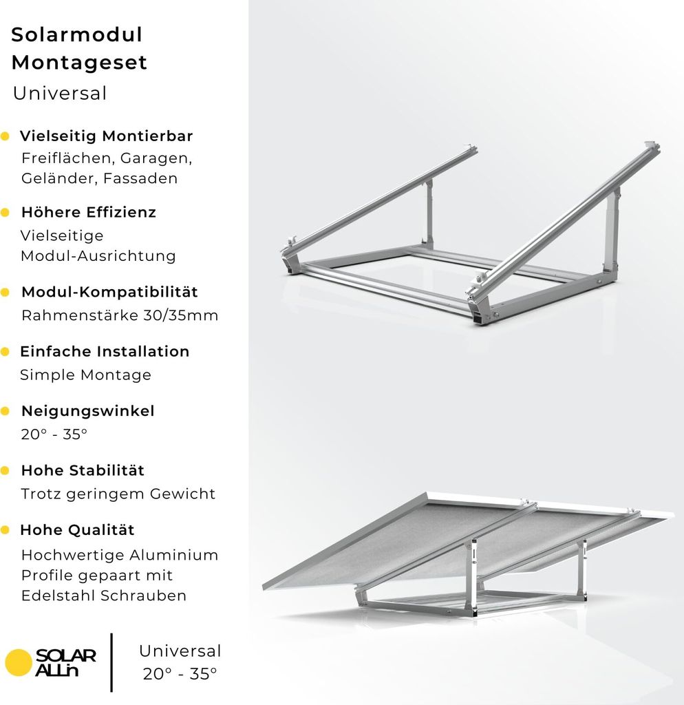 SOLAR ALLin Universal Montage-Set für Solarmodule - Produktbild 12