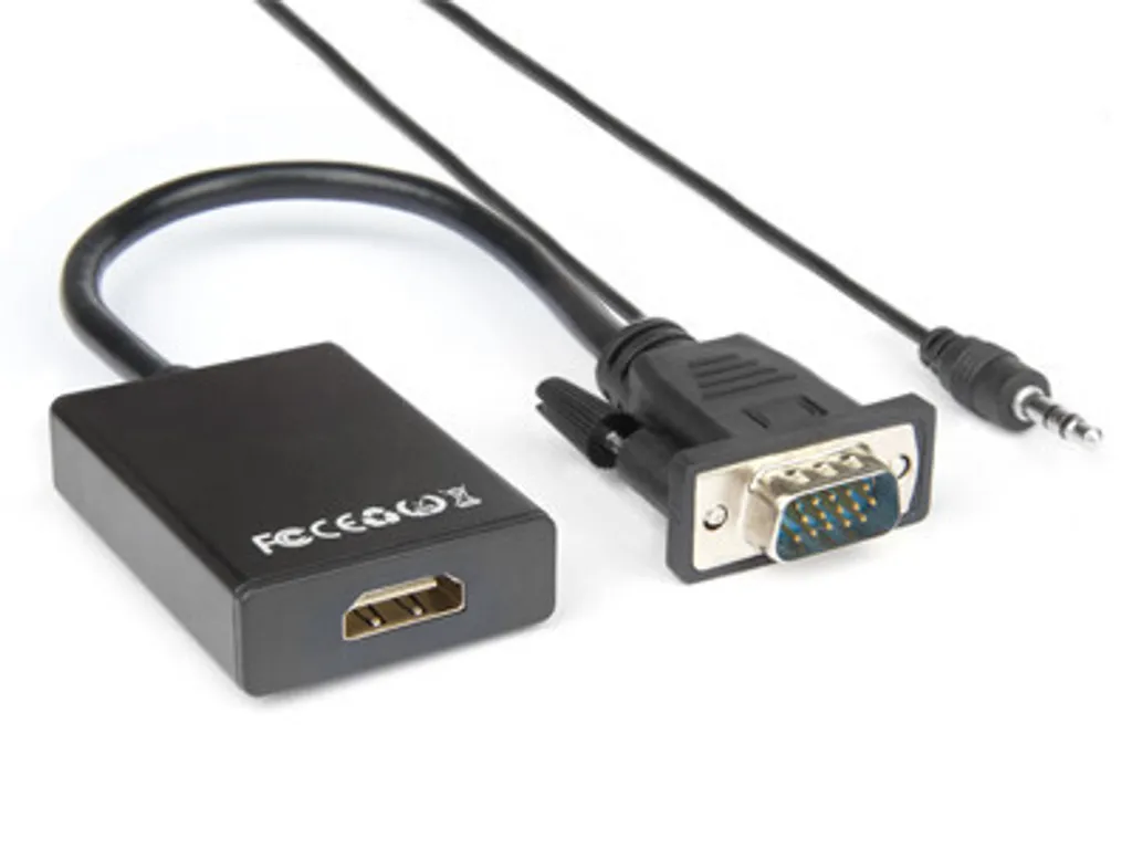 Adaptateur VGA HDMI Hamlet XVAVGA-HDMA : Solution Ecran Noir et Audio PC